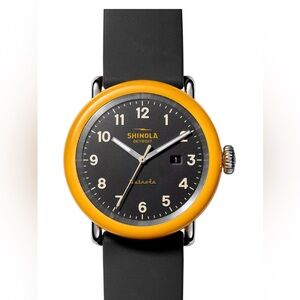 Shinola The No. 2 Detrola Watch, 43mm Black and Orange Smartwatch